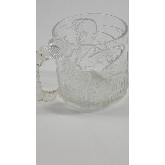 Batman Forever McDonald's Collector Glass Coffee Mug Two-Face 1995 Limited Ed - Picture 10 of 12